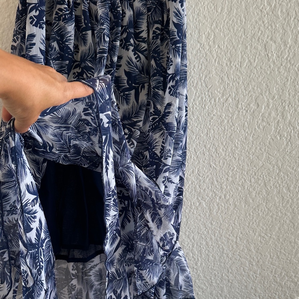 River Island Floral Strapless High-Low Dress - Picture 9 of 14